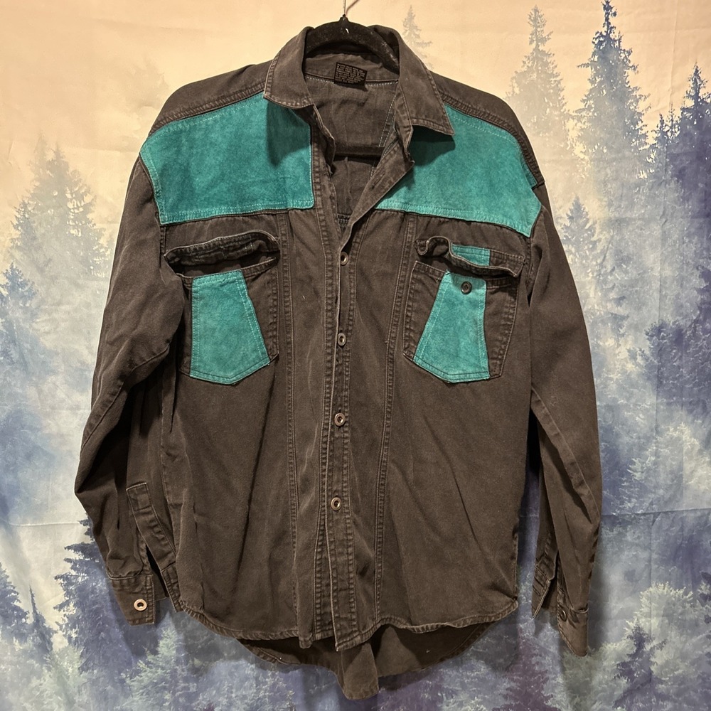 Vintage Machine Men's Size Medium Long Sleeve Shirt Faded‎